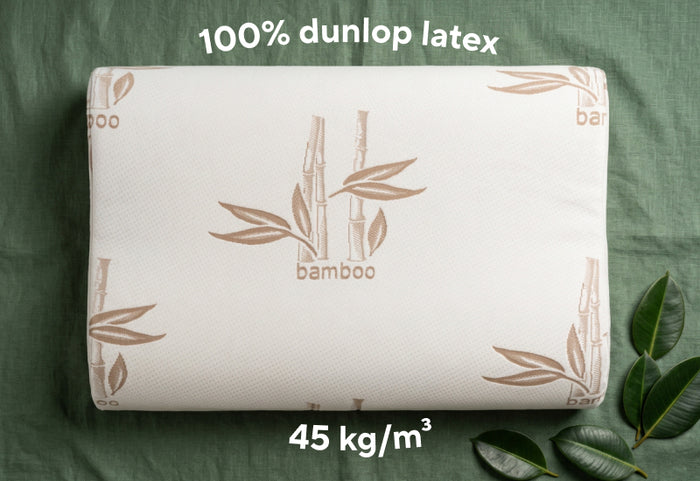 100% naturalny lateks Dunlop dla trwałego, stabilnego podparcia