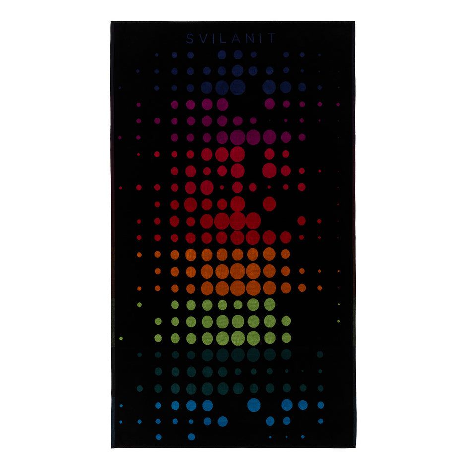 Svilanit premium duży ręcznik plażowy Rainbow, 100 x 180 cm