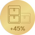 Smukła konstrukcja, oszczędność miejsca o 45%4