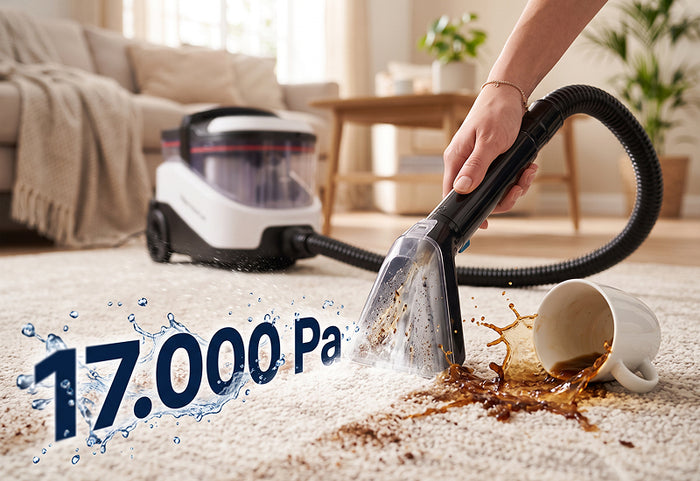 Wyjątkowa moc ssania DeepClean dla szybkiego schnięcia