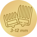 4 nasadki do długości włosów 3–12 m3